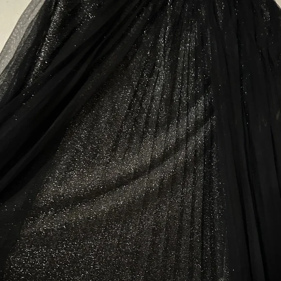 Black Shimmering Overlay witchy skirt APT 9 Goth Halloween - Picture 3 of 10